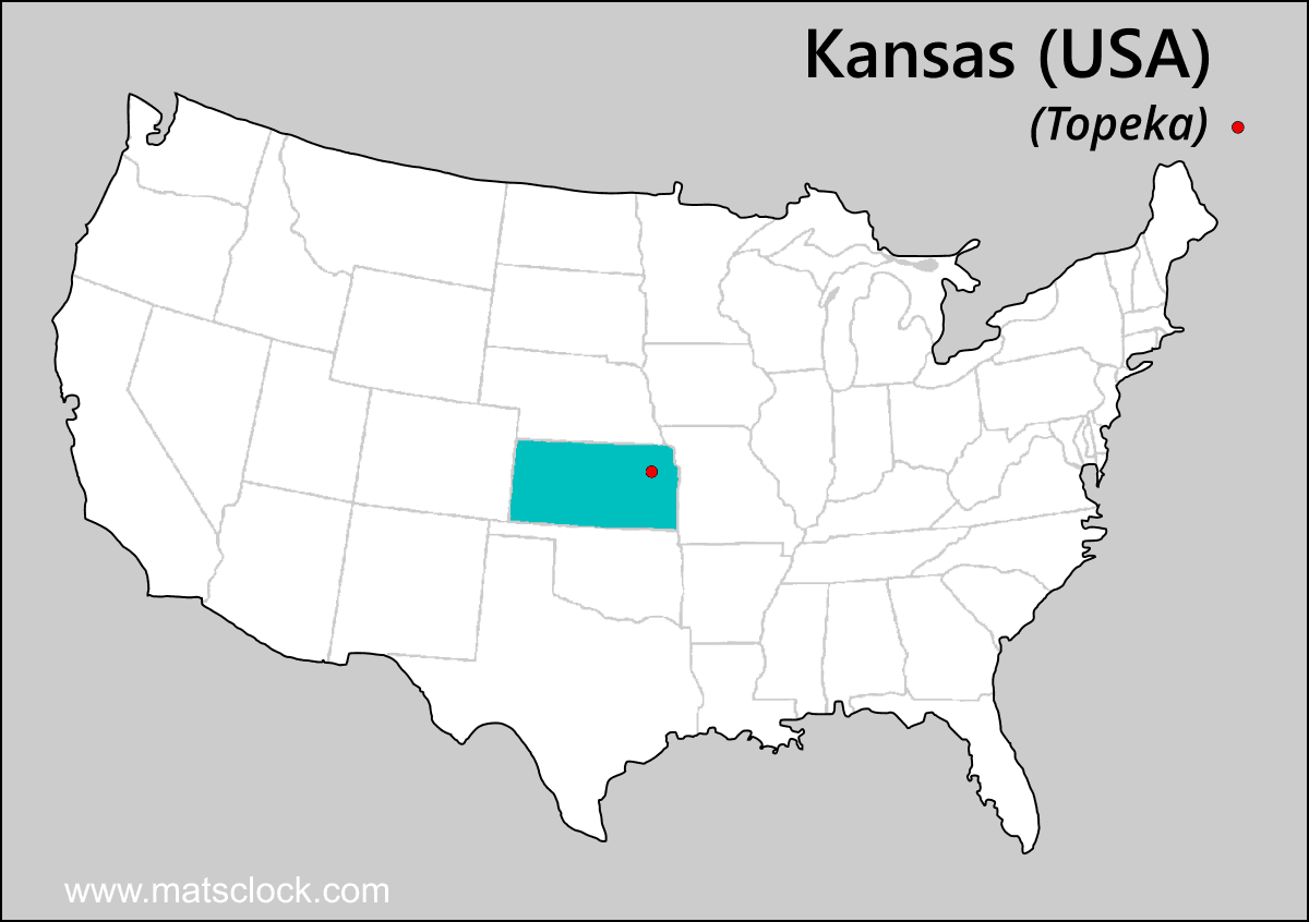 Kansas USA Map