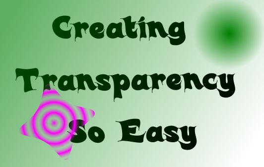 Create Transparency in Xara PhotoGraphics Designer Pro